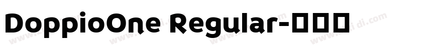 DoppioOne Regular字体转换 DoppioOne Regular字体转换